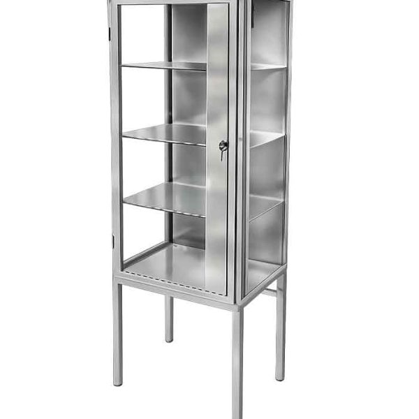 Armário Vitrine 1 Porta Inox