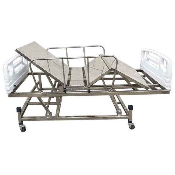Cama Fawler Inox | 3 Manivelas com Elevação de Leito
