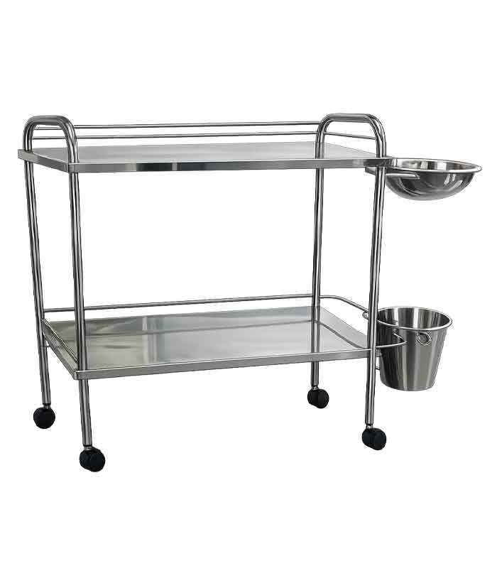 Carro Auxiliar para Curativo Inox - Imagem 1
