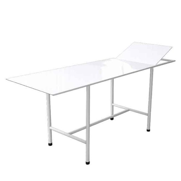 Divã Clínico | Aço Carbono Pintado com Cabeceira Articulável