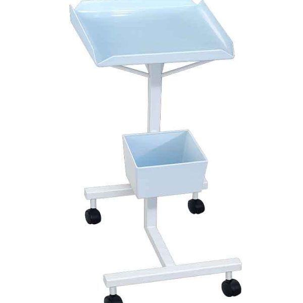 Mesa Auxiliar | Para Eletrocardiógrafo com Cesto Acoplado