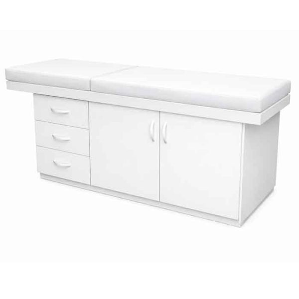 Mesa Clínica | Modelo Luxal (MDF com Armário e Gavetas)