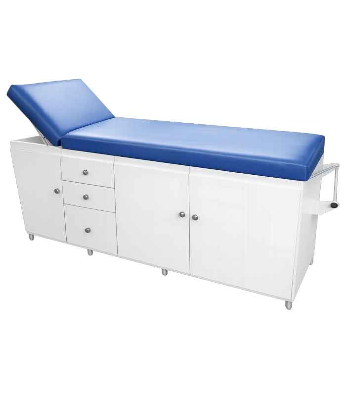 Mesa Clínica | Modelo Luxal (MDF com Armário e Gavetas) - Imagem 1